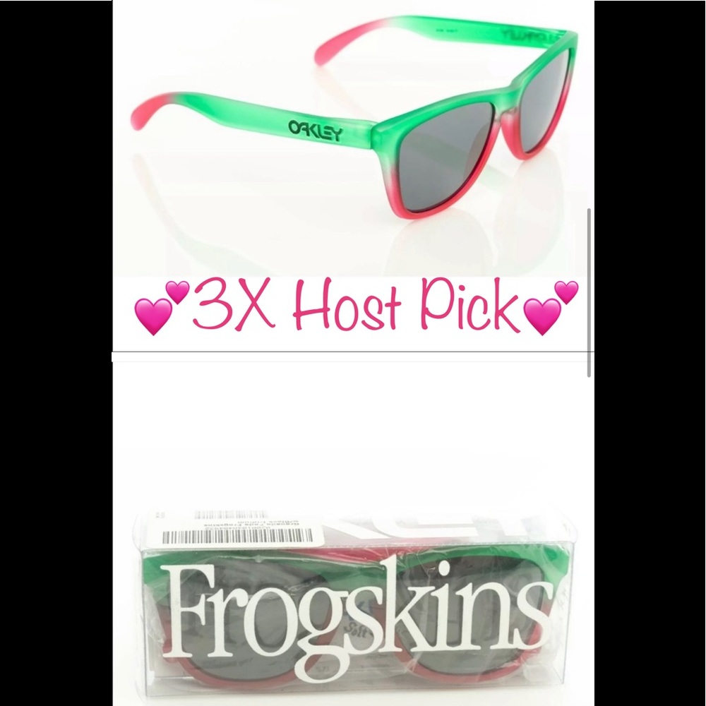 HP Oakley NIB NEW frogskin sunglasses grenade pink